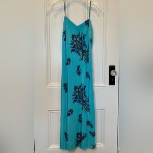 I.N.C. International Concepts 100% Silk Paisley Print Slip Dress  Size 8
